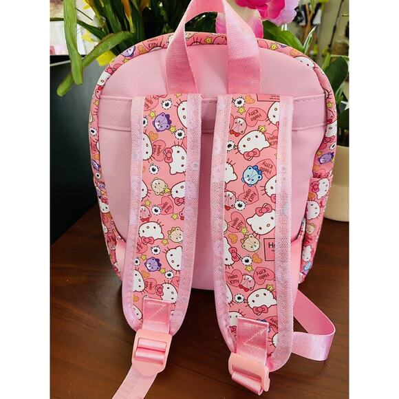 Girl Hello Kitty Cartoon Small Backpack Satchel Shoulder Bag Gift Student 12X11 - Picture 9 of 10